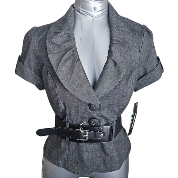 My Michelle Tops - NWT MyMichelle Women's Top Size L - Printed Mock Neck Blouse